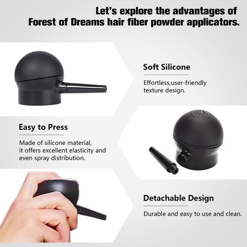 Forest of Dreams Hair Fiber Spray Applicator – Applicator Pump Nozzle for Hair Building Fiber Bottle，1 Applicator