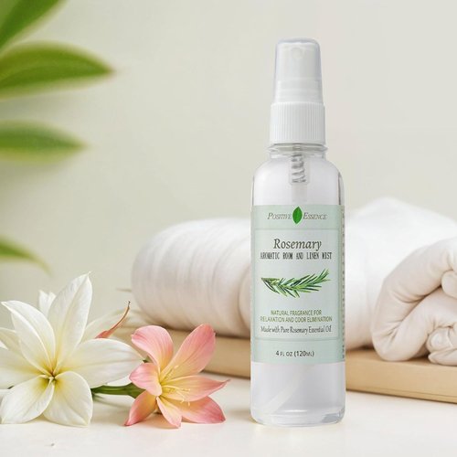 Rosemary Natural Linen & Room Spray - 100% Pure Essential Oil for Relaxing Home Fragrance (4.06 fl oz)
