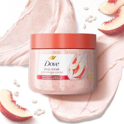 Dove Brown Sugar and Coconut Butter Body Scrub Exfoliates and Deeply Nourishes for Smooth, Radiant Skin 15 oz