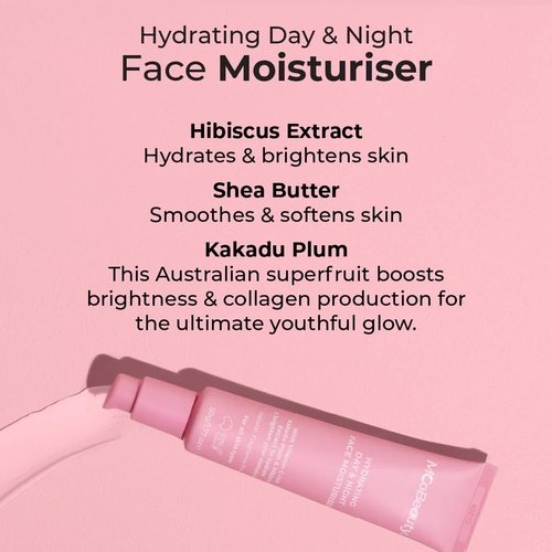 MCoBeauty Hydrating Face Moisturizer - Plump, Firm, and Brighten Skin - Vegan & Cruelty-Free, 50ml