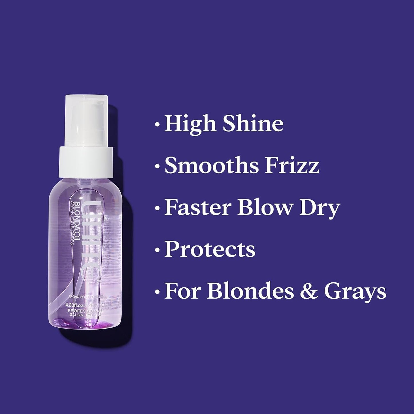 UNITE Hair Blonda Oil - Argan Infused Oil for Blonde & Highlighted Hair - Seals, Smooths & Adds Shine - 4.23 Fl Oz