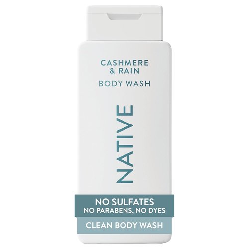 Native Body Wash - Naturally Derived Ingredients | Sulfate, Paraben & Dye Free | Cashmere & Rain, 18 oz