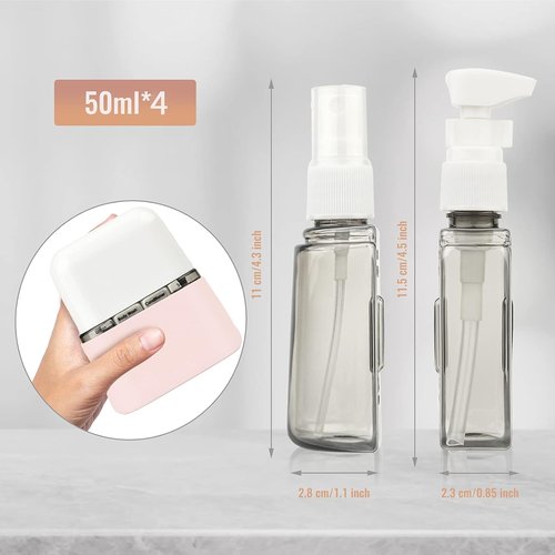 Bpluma Travel Bottles - Leak Proof Toiletry Containers | TSA Approved Liquid Kits with Labels