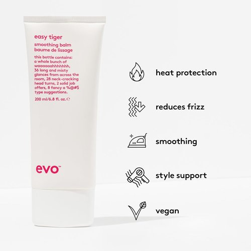 EVO Easy Tiger Straightening Balm - Frizz Control & Heat Protection | 100ml