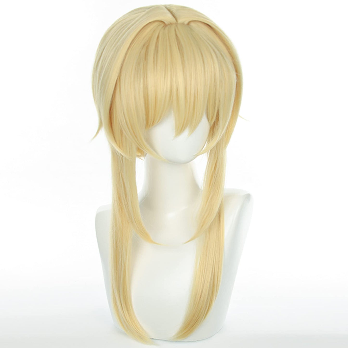 Anime Cosplay Wig Genshin Impact Lumine Wig Light blonde long hair with Free Wig Cap for Comic Con, Cosplay show, Halloween