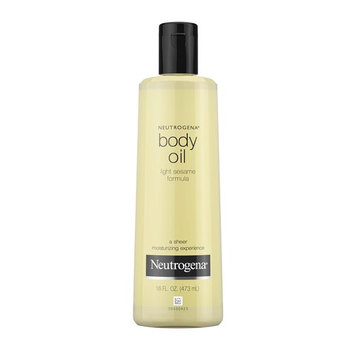 Neutrogena Body Oil - Light Sesame Formula for Radiant Glow | 16 fl oz Moisturizer for Dry Skin