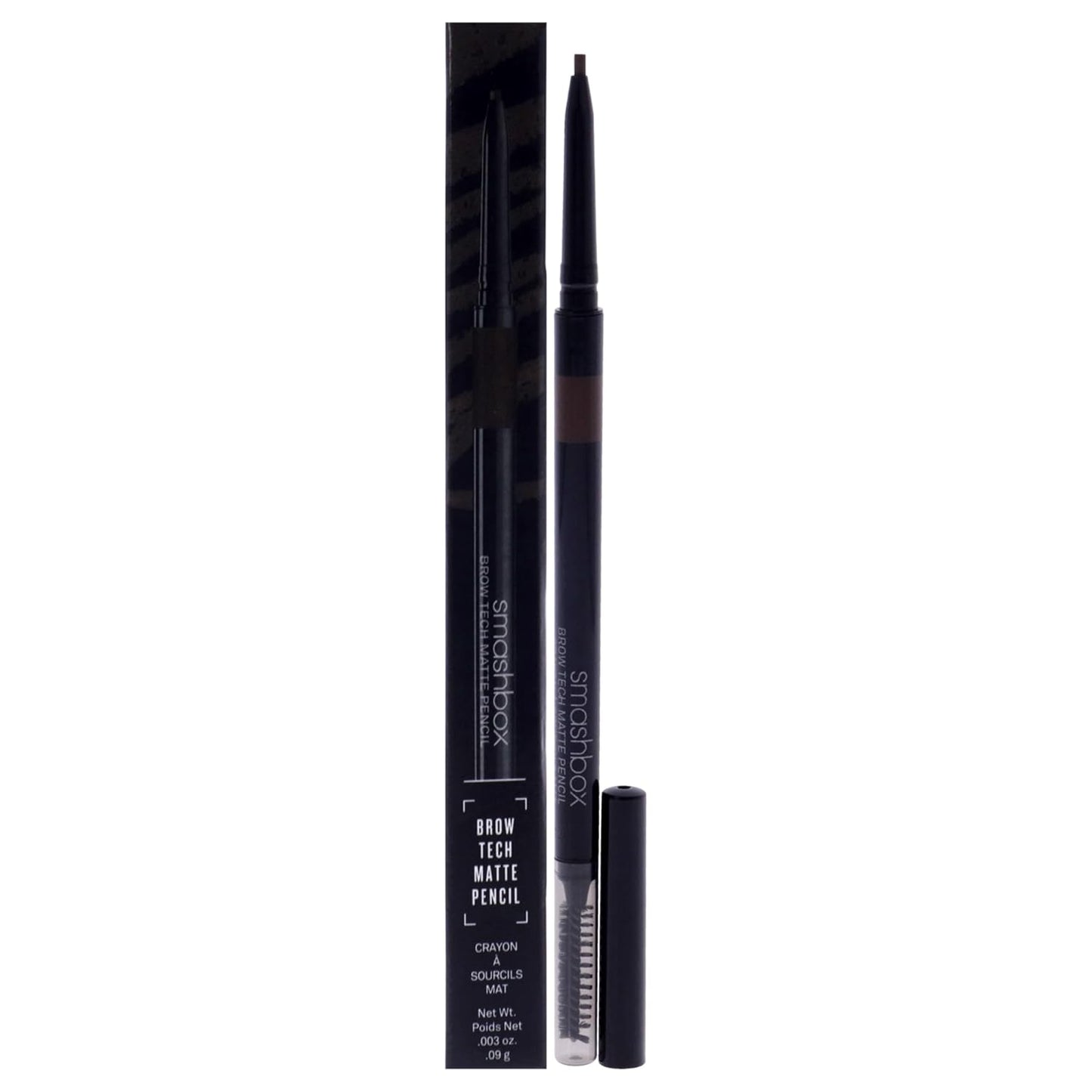 Smashbox Brow Tech Matte Eyebrow Pencil | Waterproof, Smudge Proof + Long Lasting Brow Pencil with Spoolie Brush