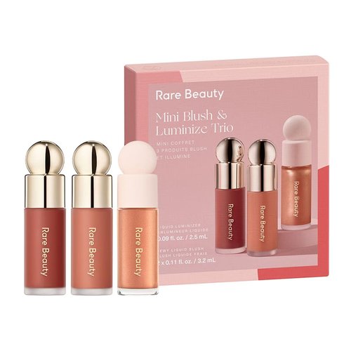 Rare Beauty Mini Blush & Luminize Trio - Limited Edition - Beloved, Virtue, Enliven - New In Box