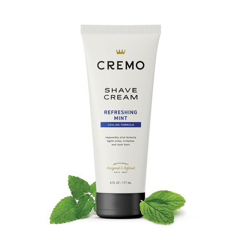 Cremo Barber Grade Cooling Shave Cream - Ultra-Slick Formula Fights Nicks & Razor Burn | 6 Fl Oz (2 Pack)