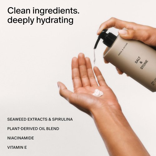 Salt & Stone Body Lotion - Hydrating Neroli & Basil Formula | Fast-Absorbing & Nourishing | 15.2 fl oz