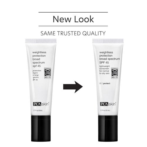 PCA SKIN Weightless Protection SPF 45 | Oil-Free Hydrating Sunscreen for All Skin Types (1.7 fl oz)