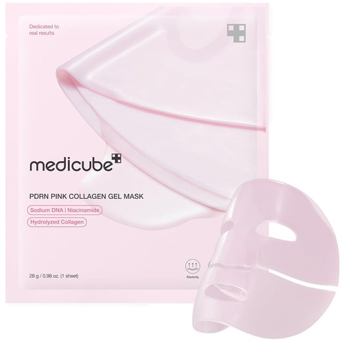 Medicube Salmon DNA PDRN Pink Collagen Jelly Gel Mask - Overnight Hydrating Face Mask for Glass Glow Skin | 28g, 1ea