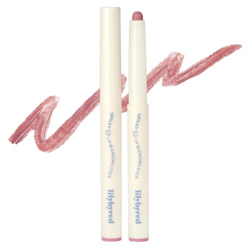 Lilybyred Smiley Lip Blending Stick - Korean 3-in-1 Multi-Use Lip Liner | Smooth, Long-Lasting Matte Finish, 0.028 oz (06 Chuckle with Me)