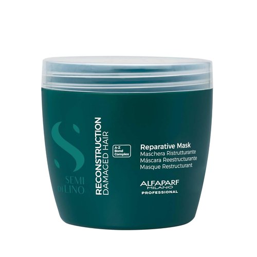 ALFAPARF MILANO Semi Di Lino Hair Mask - Reparative Treatment for Colored & Damaged Hair - Medium to Thick - Strengthens & Color Safe