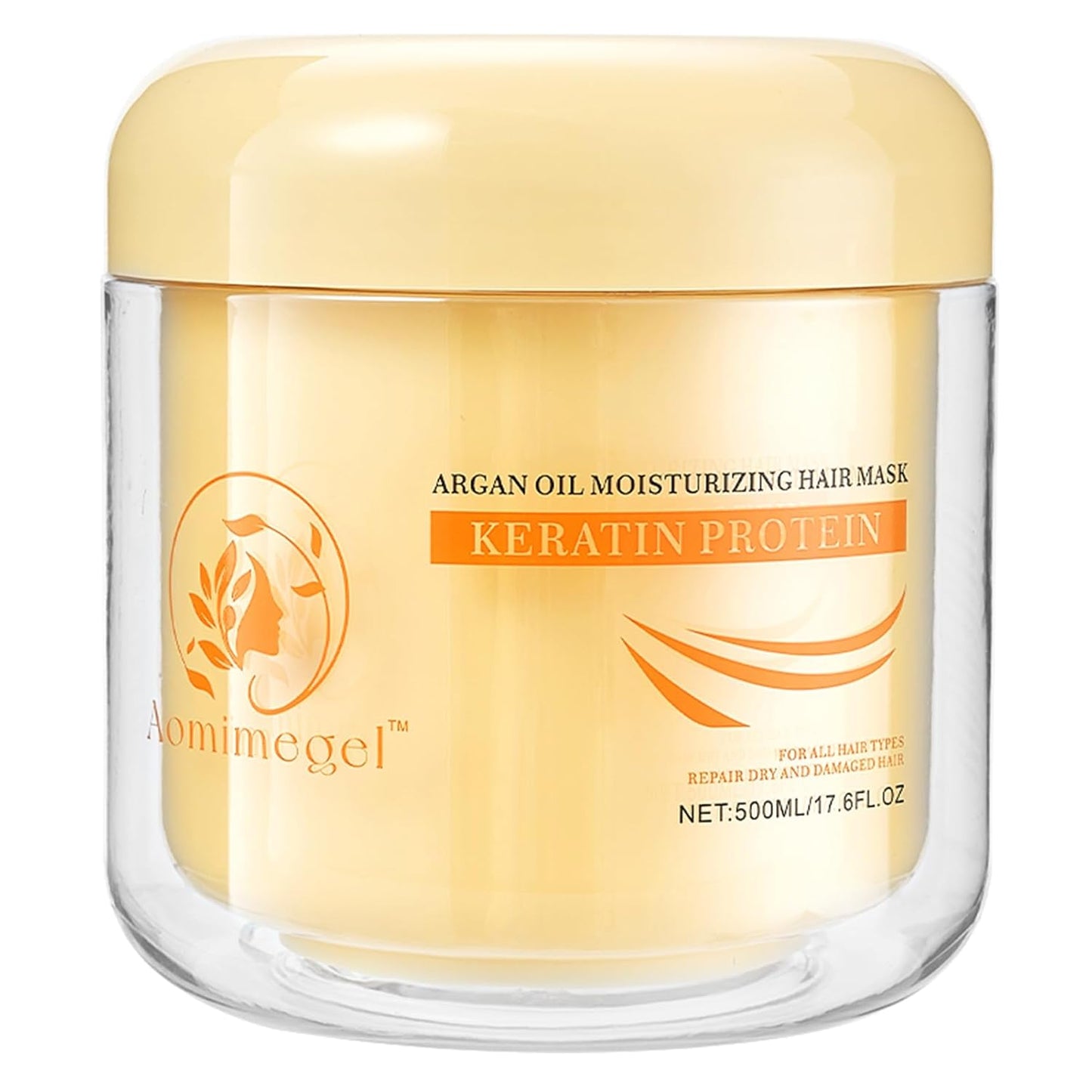Skiennix Collagen Hair Mask - Deep Repair Conditioning Argan Oil Treatment for All Hair Types | 16.9oz (500ml)
