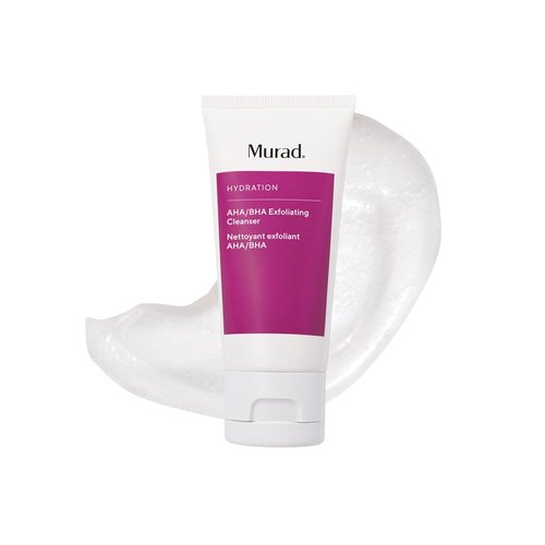 Murad AHA/BHA Exfoliating Cleanser - Triple-Action Face Wash with Salicylic, Lactic & Glycolic Acids - Smooths & Revitalizes Skin