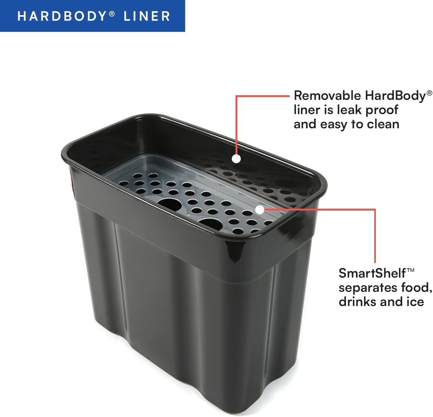 Titan by Arctic Zone Deep Freeze Cooler - Zipperless Hardbody Design with Superior Insulation & SmartShelf