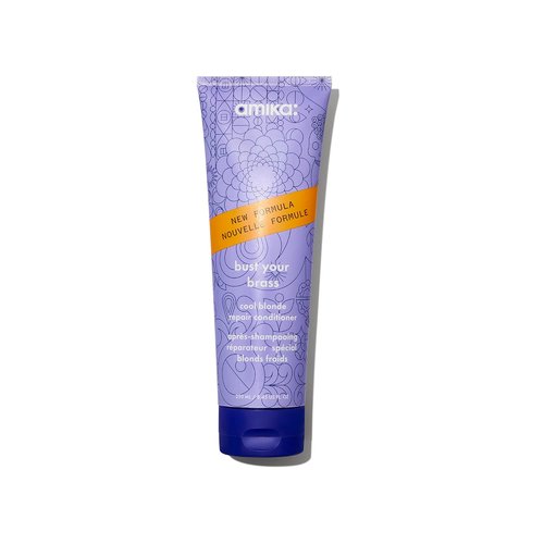 Amika Bust Your Brass Cool Blonde Conditioner - Strengthens & Repairs for Radiant Hair