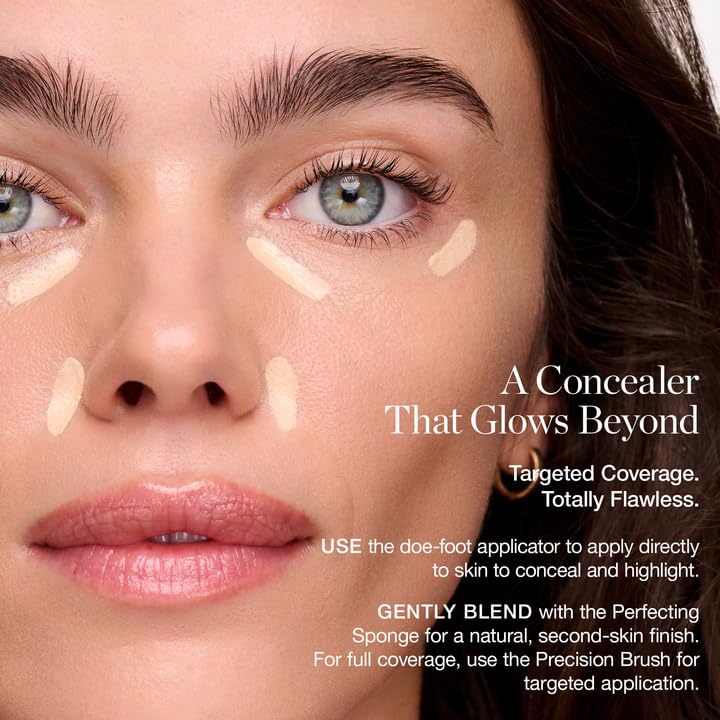 BALSAM Ogee Complexion Perfecting Under Eye Concealer - Organic Full Coverage - Buildable Medium Tan (Warm Undertones)