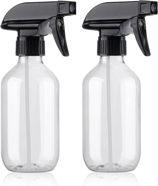 Teyssor Spray Bottles Water Spray Bottle 2 Packs- BPA Free -10 oz/300 ml Plastic Refillable Containers Fine Mist Small Spray Bottle with Adjustable Nozzle for Hair, Cooking, Cleaning