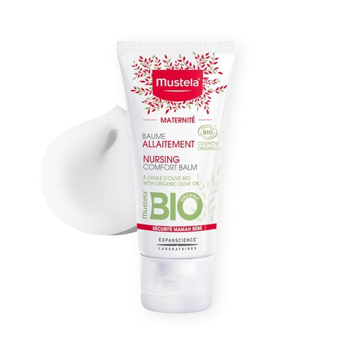 Mustela Maternity Nursing Comfort Balm - Organic Nipple Cream with Olive Oil - Safe for Pregnancy & Vegan - 1.01 fl. oz.