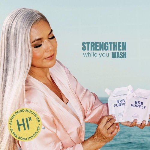Beachwaver Co. BRB Blonde Purple Conditioner - 12 Oz | Anti-Brass Toning & Moisturizing Formula for Blonde & Grey Hair