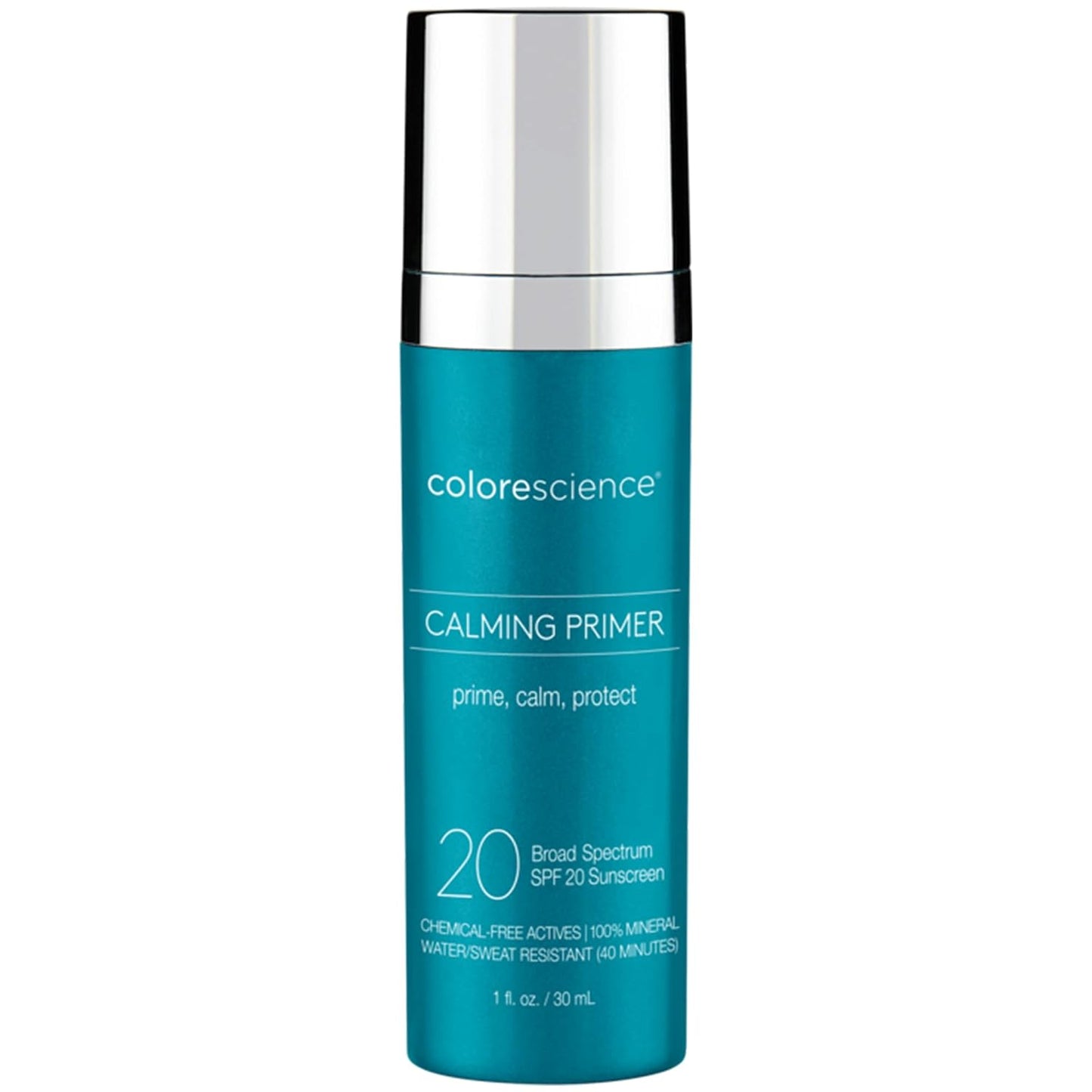 Colorescience Calming Perfector Face Primer - Water Resistant Mineral Sunscreen | Broad Spectrum SPF 20, 1 Fl Oz