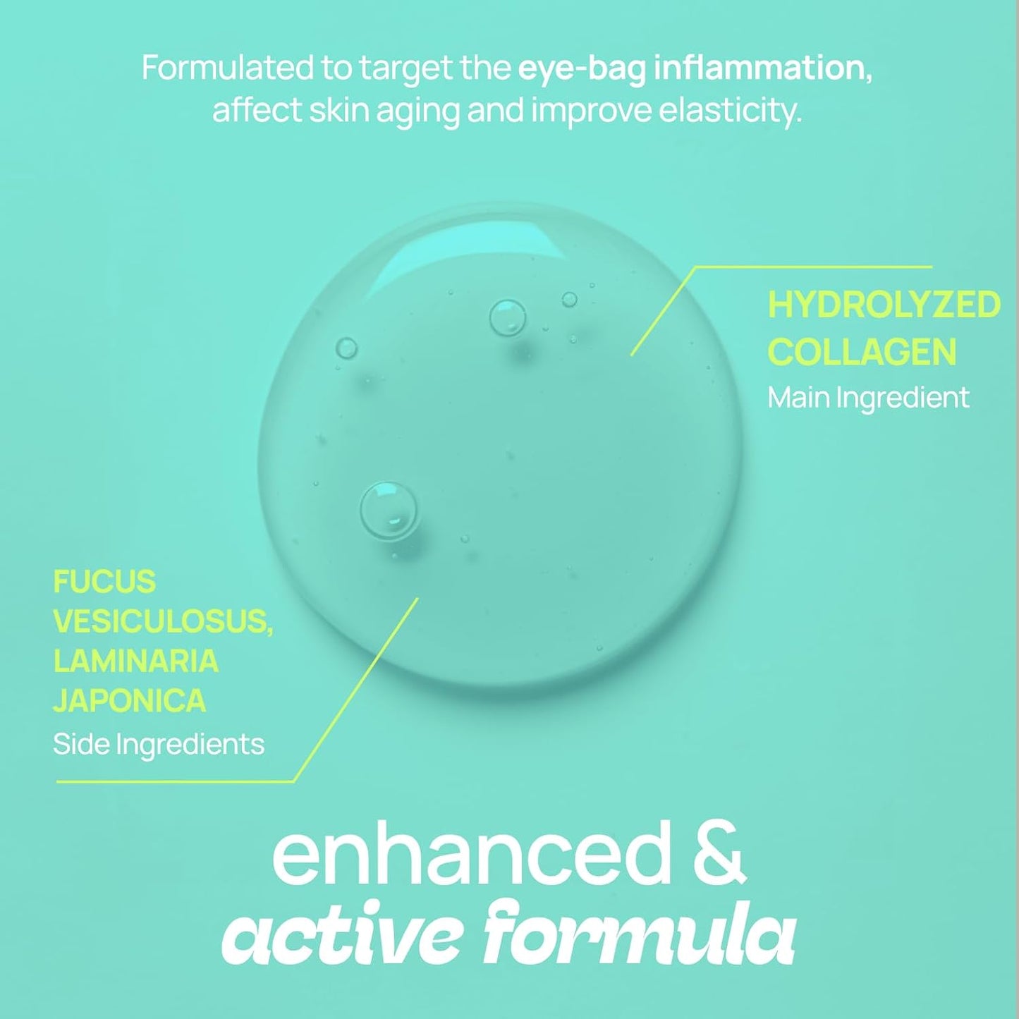 Skiennix Under Eye Patches - Hydrating Hydrogel Gel Pads for Dark Circles & Puffiness | 12 Pairs with Seaweed Extracts