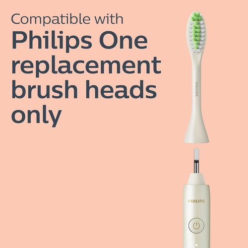Philips Sonicare Rechargeable Toothbrush - One by Sonicare | Snow Color, Advanced Cleaning