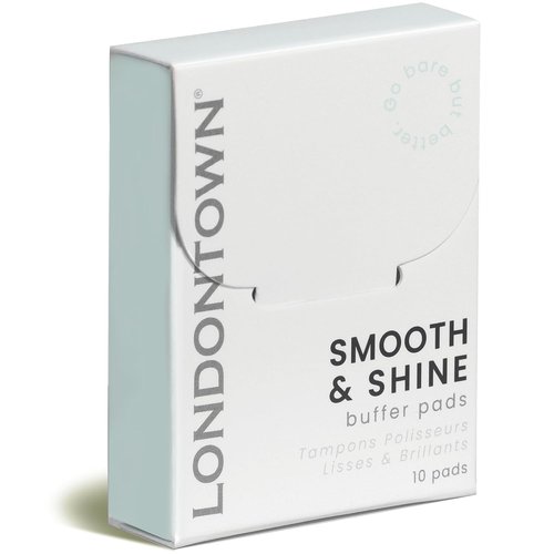 LONDONTOWN Smooth & Shine Buffer Pads - Nail Buffer for Natural Nails | Travel-Friendly, 10 Count for Smoothing & High Shine