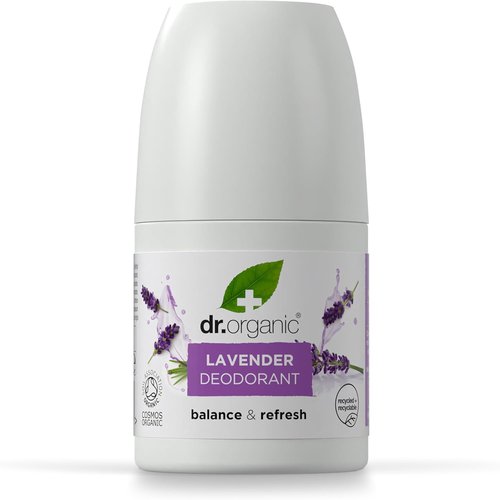 Dr Organic Lavender Deodorant - Natural Odor Protection with Soothing Lavender Essence | 3.4 oz