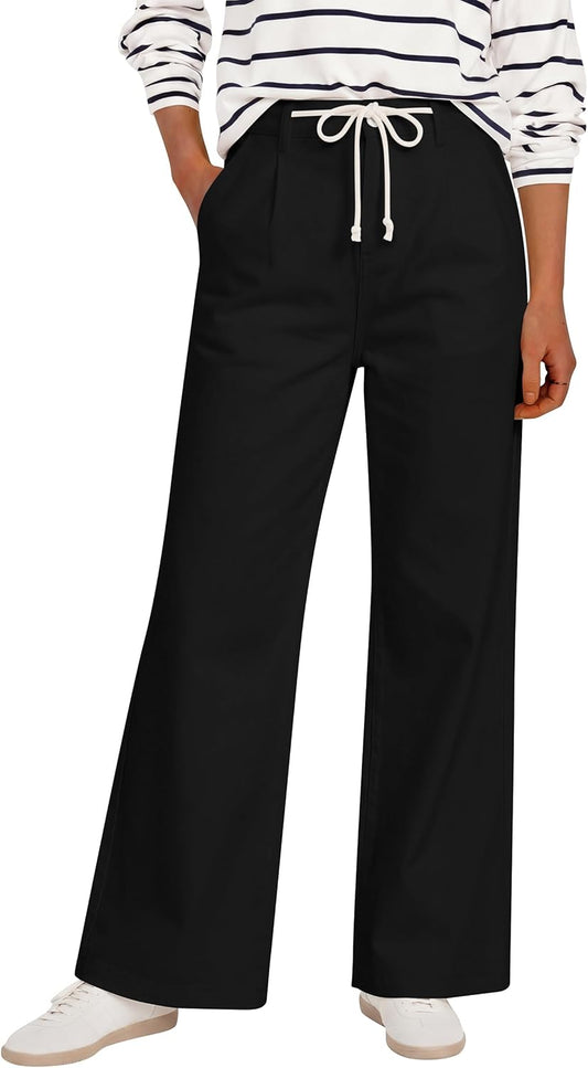 ANRABESS Women's Wide Leg Jeans - High Waisted Casual Denim Pants with Pockets | Trendy Relaxed Fit