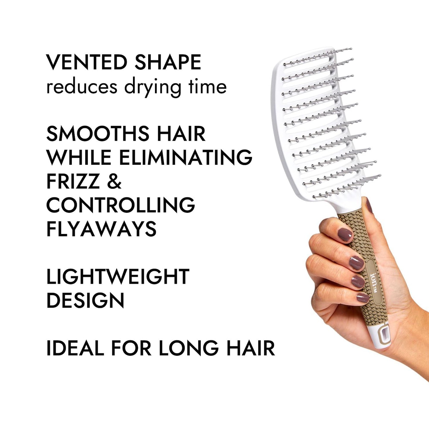 Skiennix Ion Blowout Vent Brush - Effortless Styling Tool for Smooth, Shiny Hair