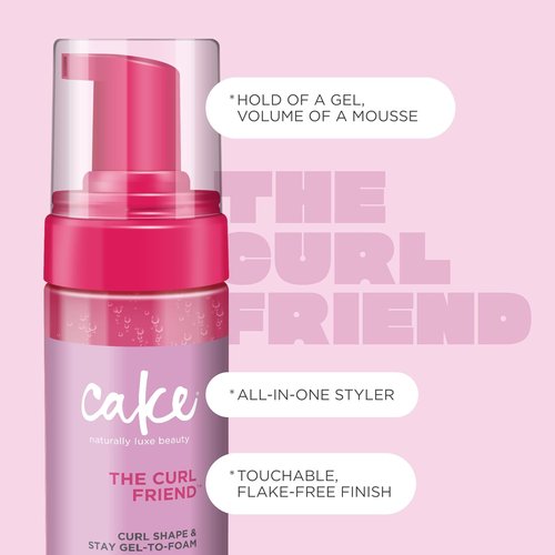 Cake Beauty Gel-to-Foam Curl Styler - The Curl Friend | High Hold, Frizz Protection - 6.8 fl oz.
