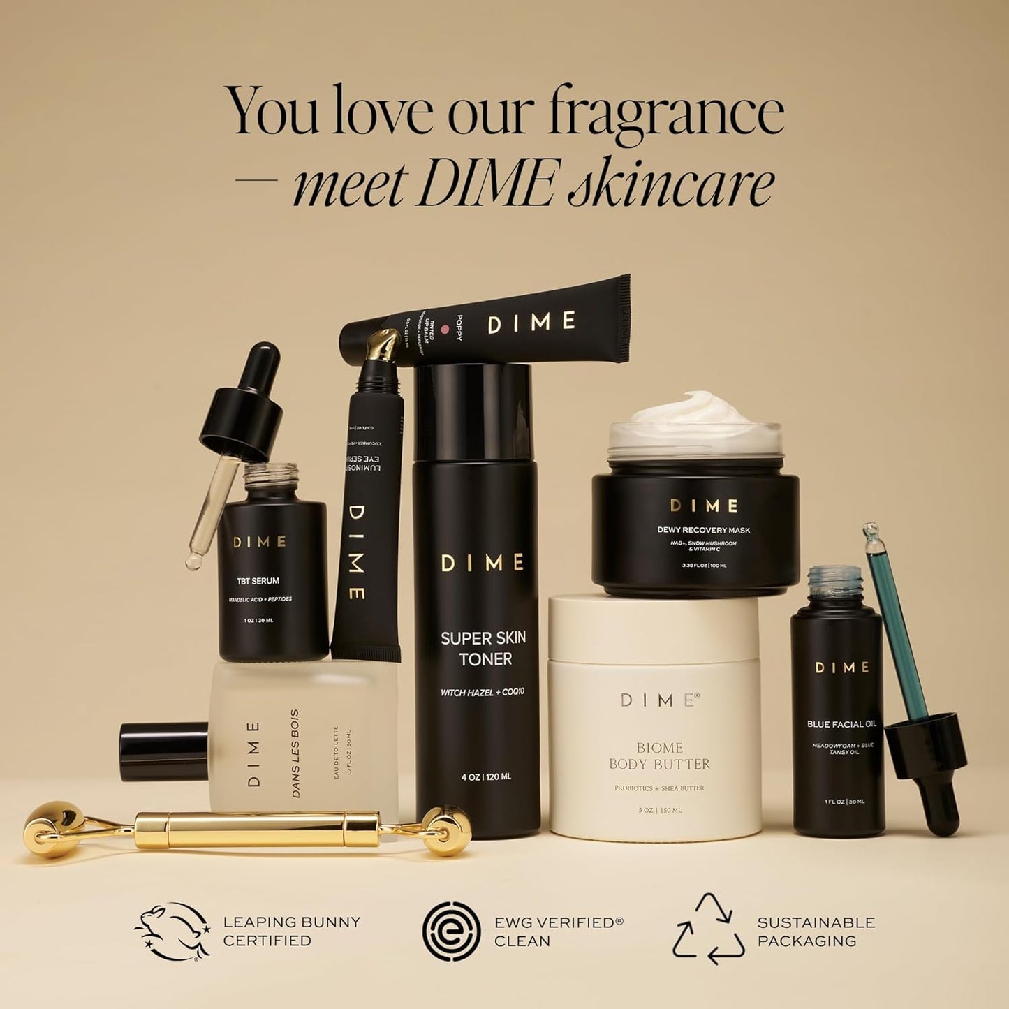 DIME Beauty Running Late Perfume - Energizing Fragrance for On-the-Go Women | 1.7 oz / 50 ml