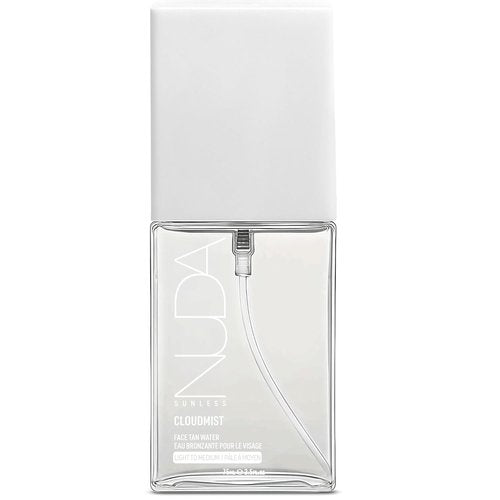 Nuda CloudMist Face Tan Water - Buildable Facial Tanning Mist for Light to Medium Skin | Infused with Vitamins & White Tea | 2.5 Fl Oz