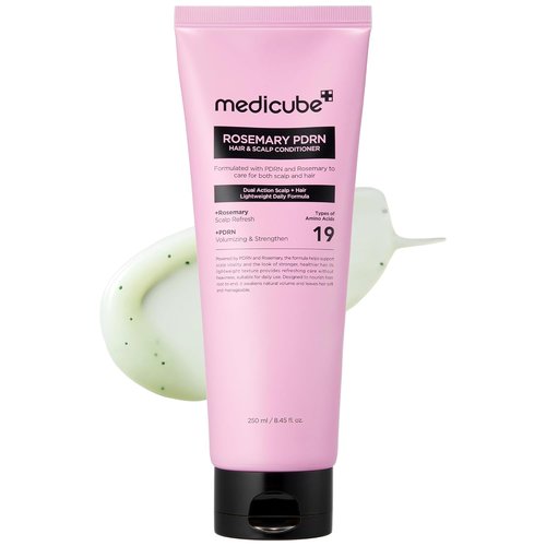 Medicube Rosemary PDRN Nourishing Conditioner - Lightweight Care for Dry, Fine Hair | Amino Acid Strength & Softness | 8.45 fl. oz
