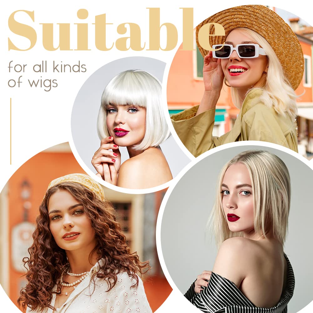 MYKURS Stocking Wig Cap for Women, Stretchy Nylon Hair Cap for Wig, Beige 24 PCS