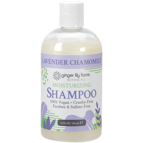 Ginger Lily Farms Botanicals Moisturizing Shampoo - 100% Vegan & Cruelty-Free, Lavender Chamomile, 12 Fl Oz