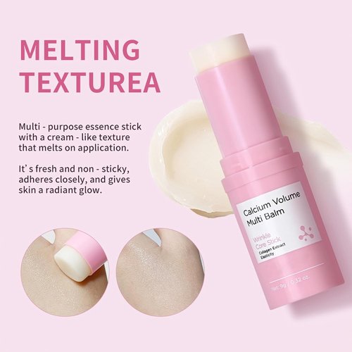 Petansy Calcium Multi Balm - Korean Collagen Moisturizing Stick for Anti-Aging & Wrinkles | 2 Pcs