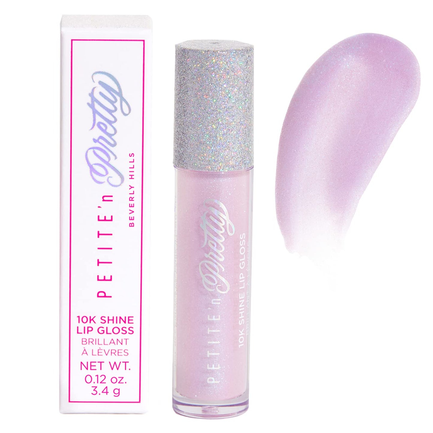 Petite 'N Pretty 10K Shine Lip Gloss for Kids (Shell Shocked) - Makeup for Kids, Tweens, Teens - High Shine, Lightweight, Made in the USA