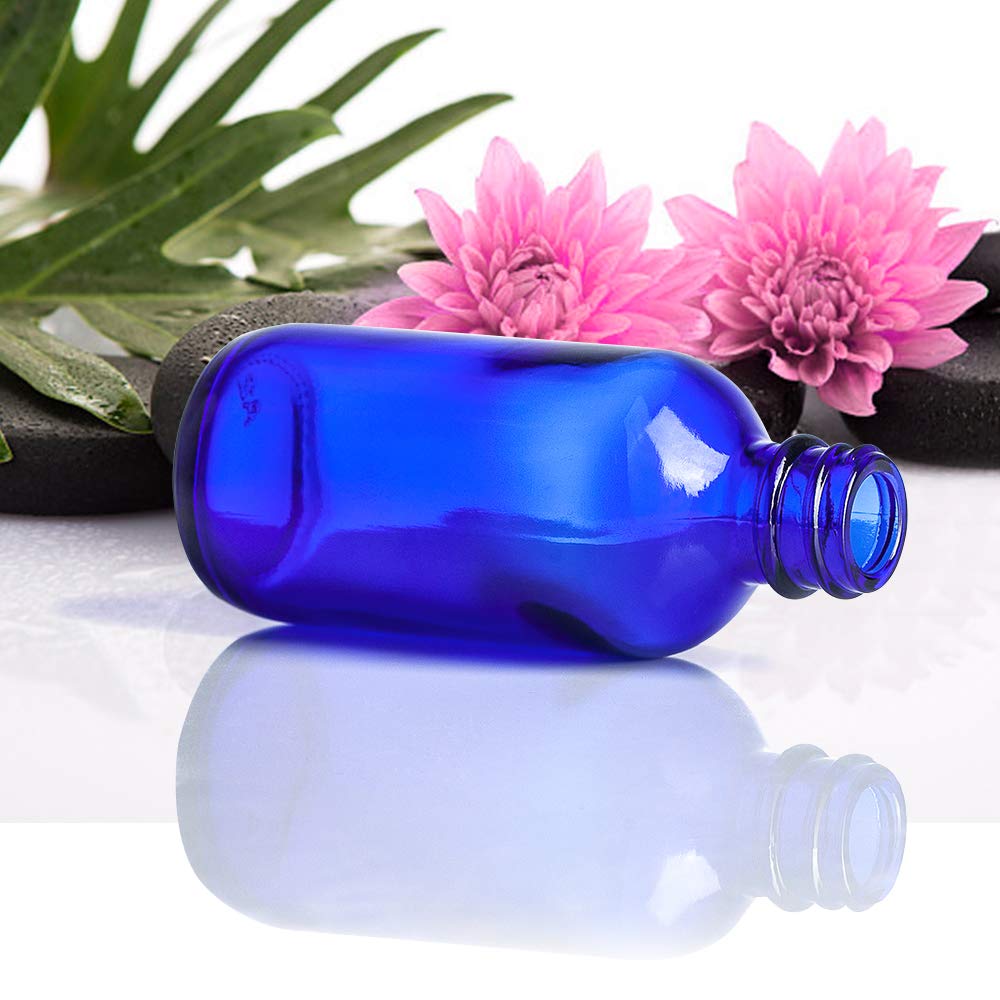 Wedama Spray Bottle, 2 oz Fine Mist Glass Spray Bottles, Little Refillable Liquid Containers for Watering Flowers Cleaning (16 Pack, Blue)