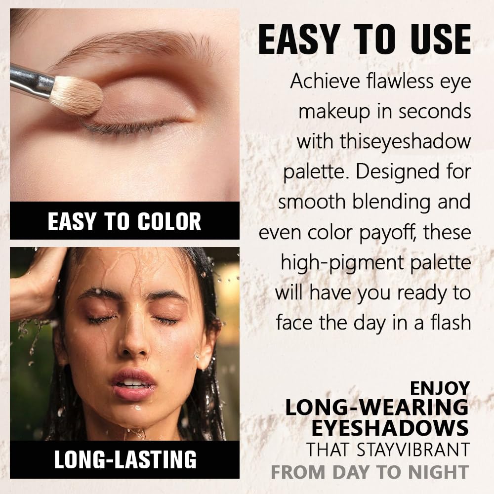 Skiennix Matte White Single Eyeshadow - Creamy, Pigmented Formula | Waterproof & Long-Lasting 26g