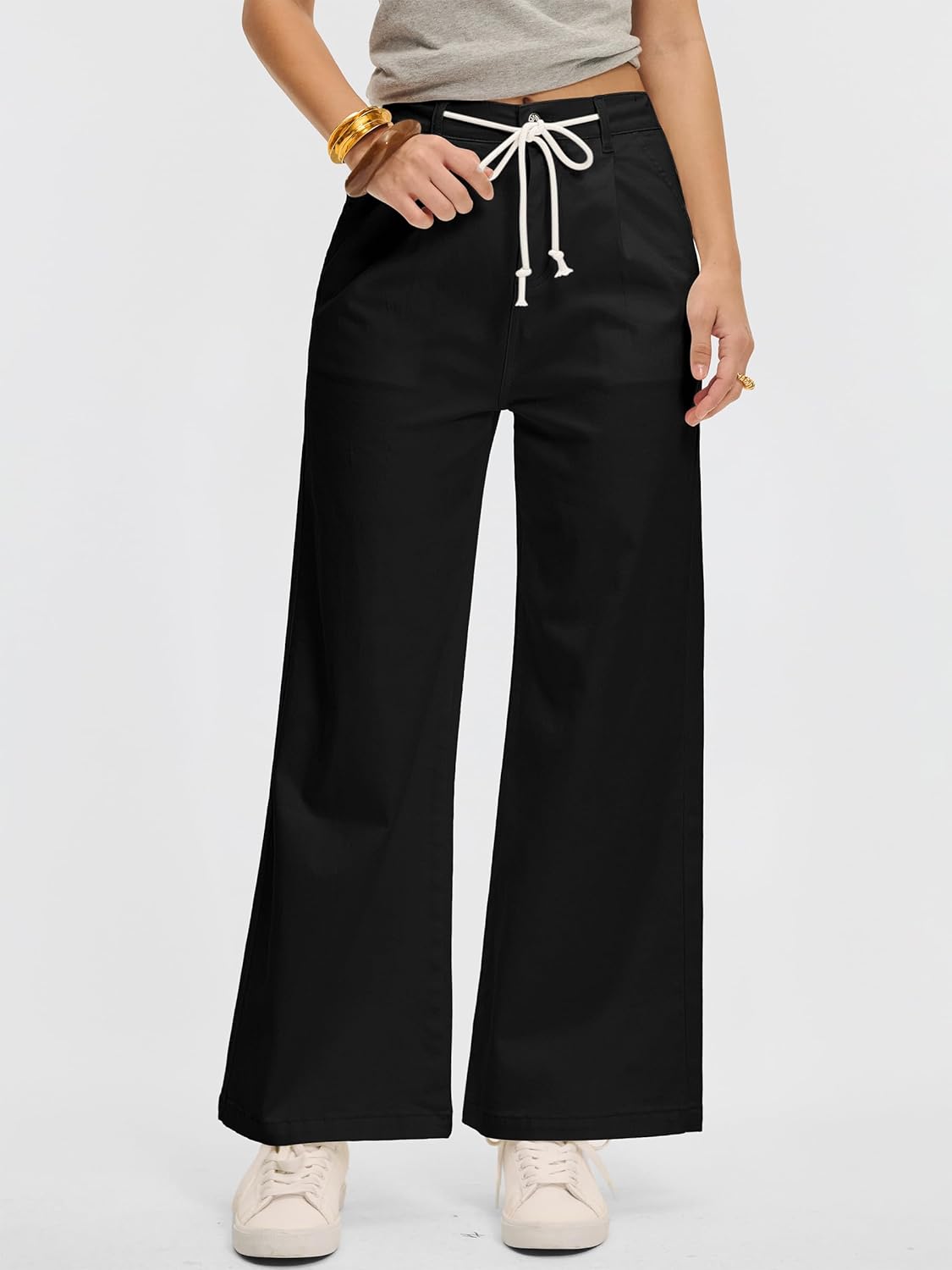ANRABESS Women's Wide Leg Jeans - High Waisted Casual Denim Pants with Pockets | Trendy Relaxed Fit