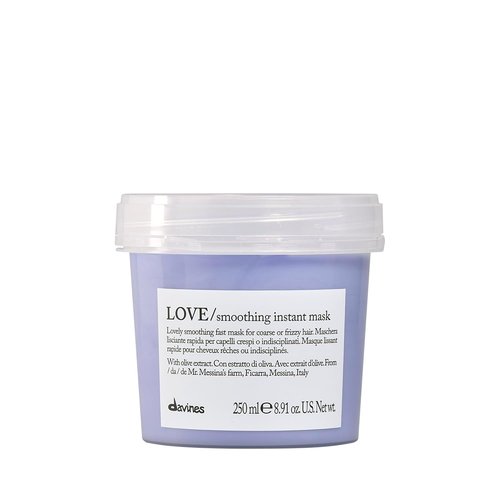 Davines LOVE Smoothing Instant Mask - Fast-Acting Anti-Frizz Treatment for Wavy Hair | 8.45 Fl Oz