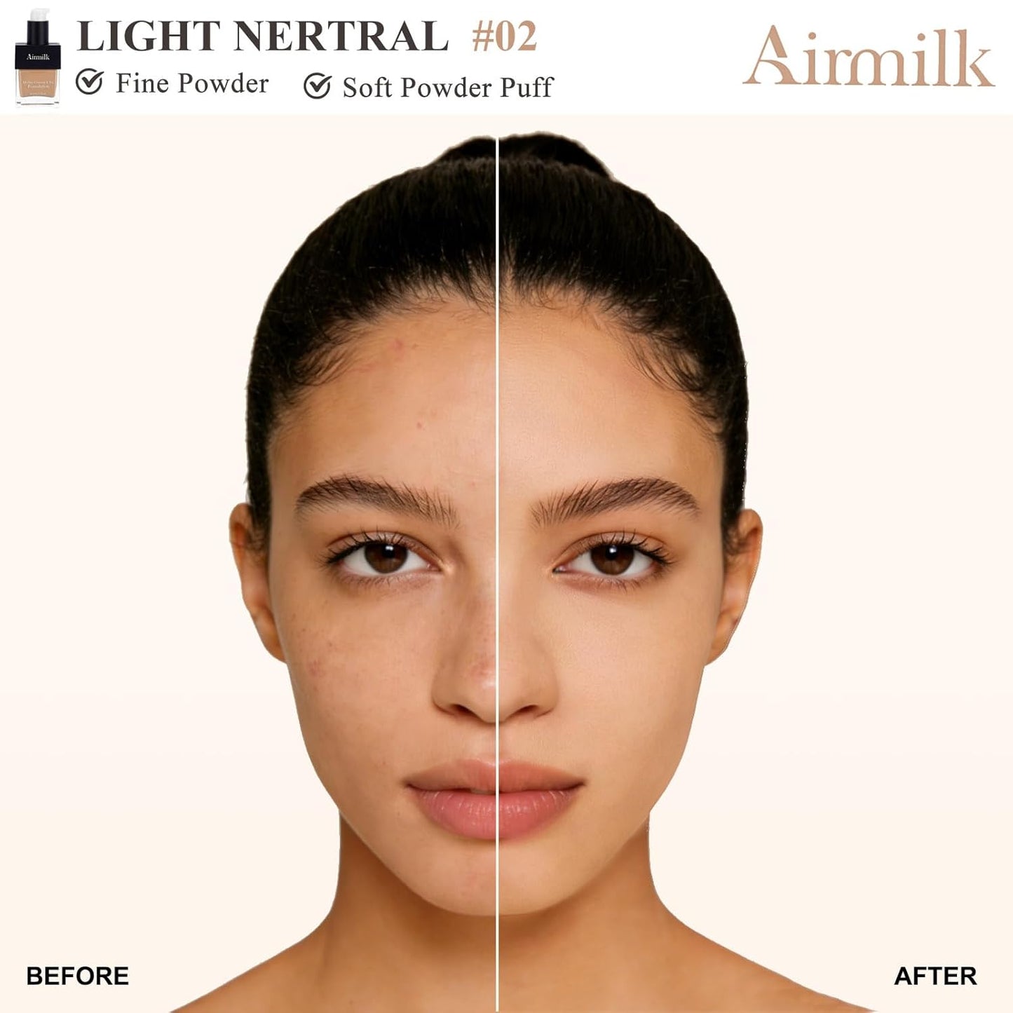 Skiennix Foundation for Acne-Prone Skin - Skincare Makeup with Salicylic Acid | 30ml Light Neutral
