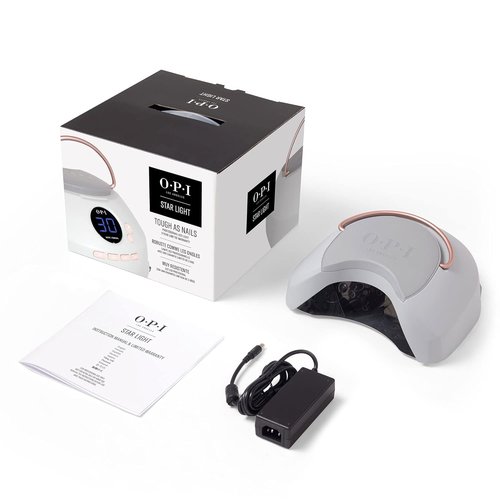 OPI Star Light Gel Lamp 3.0 - Premium LED Nail Curing Lamp | Drop Resistant | Includes Hand Plate & Adaptor Cord