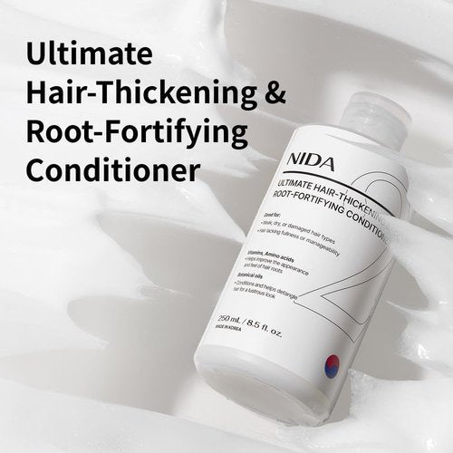 NIDA Ultimate Hair-Thickening Conditioner - Strengthens & Nourishes All Hair Types | 8.5 fl. oz.