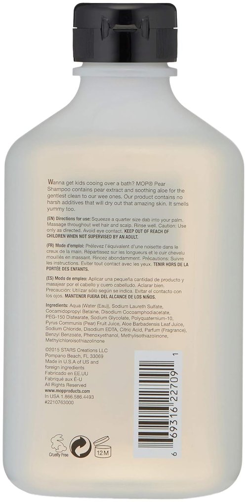 MOP Gentle Shampoo - Nourishing Pear Formula for Soft, Healthy Hair | 8.45 fl. oz.