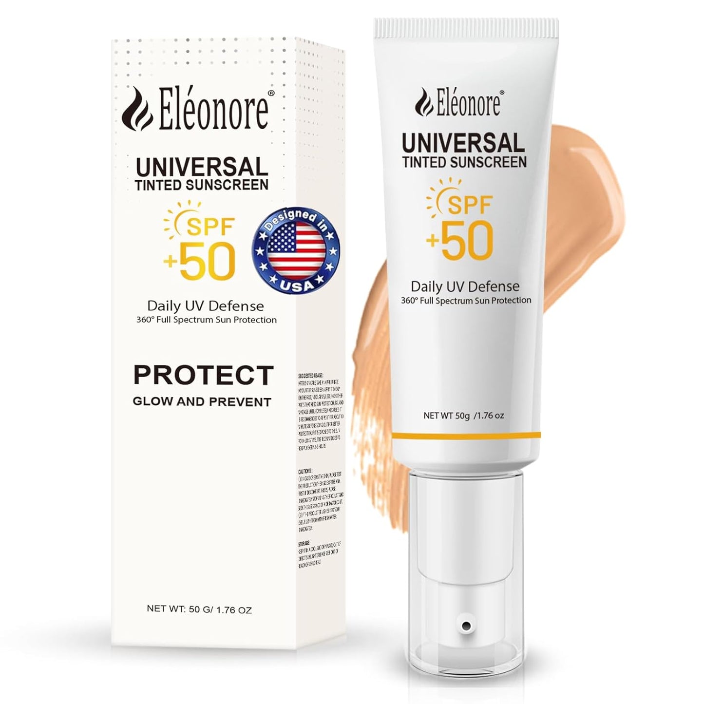 Skiennix Face Sunscreen - Tinted Moisturizer with SPF 50 - Ideal for Travel | 50 ml